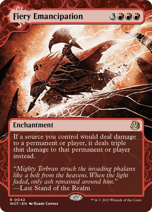 Fiery Emancipation [Wilds of Eldraine: Enchanting Tales] - MTG Single