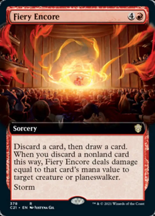 Fiery Encore (Extended Art) [Commander 2021] - MTG Single