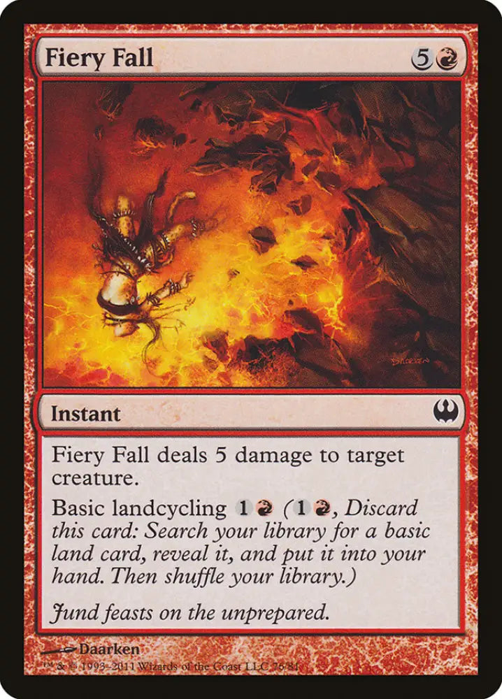 Fiery Fall [Duel Decks: Knights vs. Dragons] - MTG Single