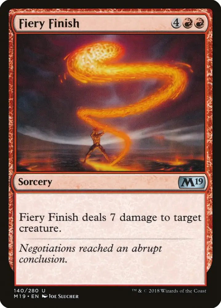 Fiery Finish [Core Set 2019] - MTG Single