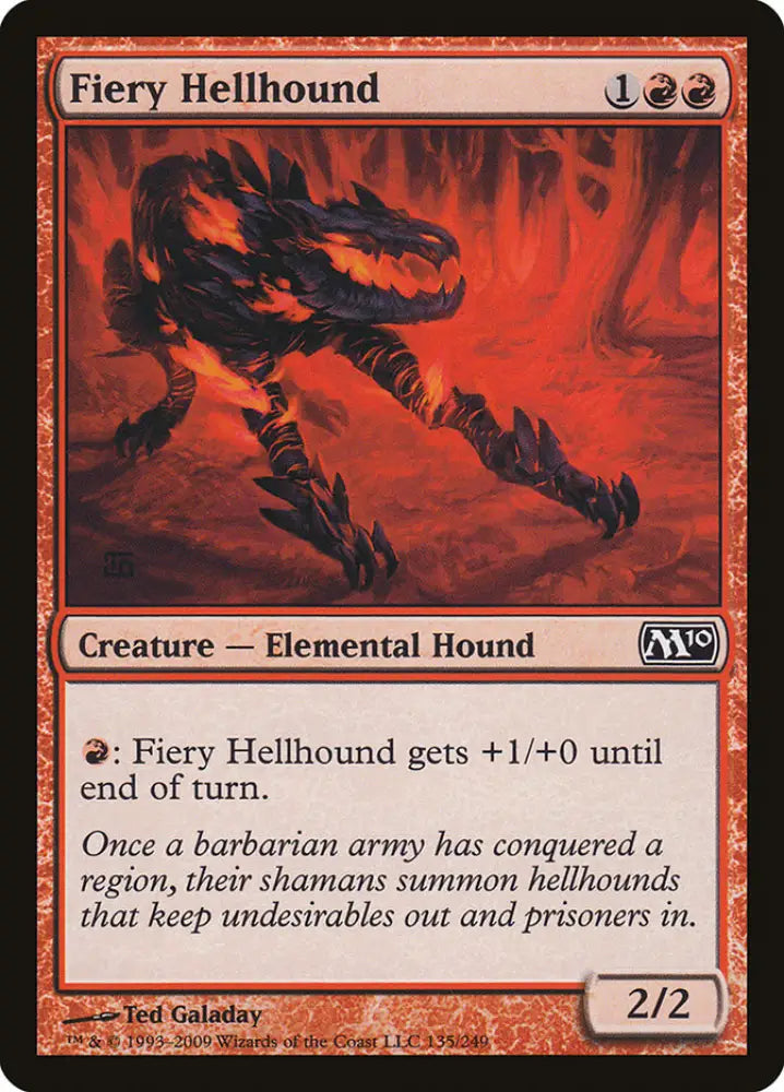 Fiery Hellhound [Magic 2010] - MTG Single