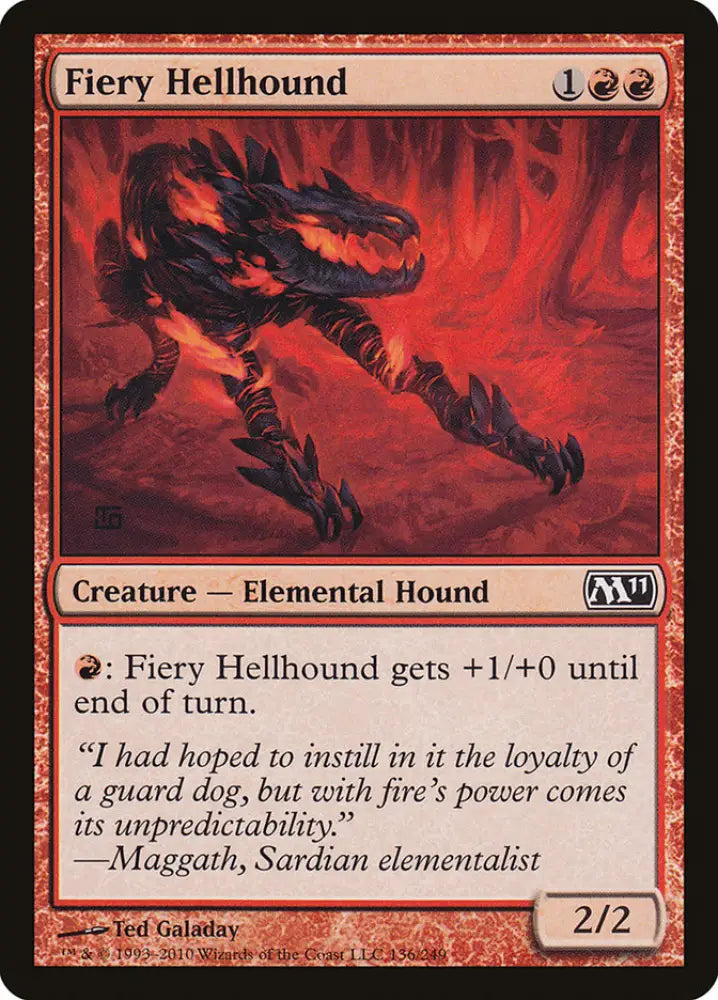 Fiery Hellhound [Magic 2011] - MTG Single