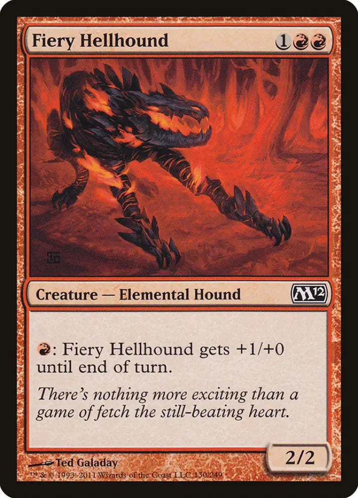 Fiery Hellhound [Magic 2012] - MTG Single