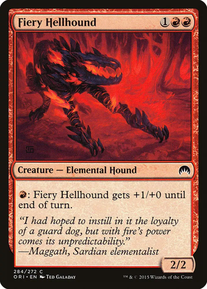 Fiery Hellhound [Magic Origins] - MTG Single