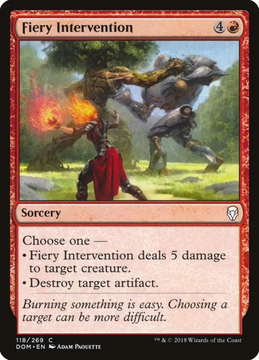 Fiery Intervention [Dominaria] - MTG Single