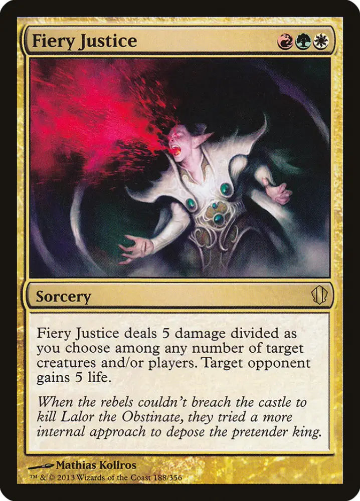 Fiery Justice [Commander 2013] - MTG Single