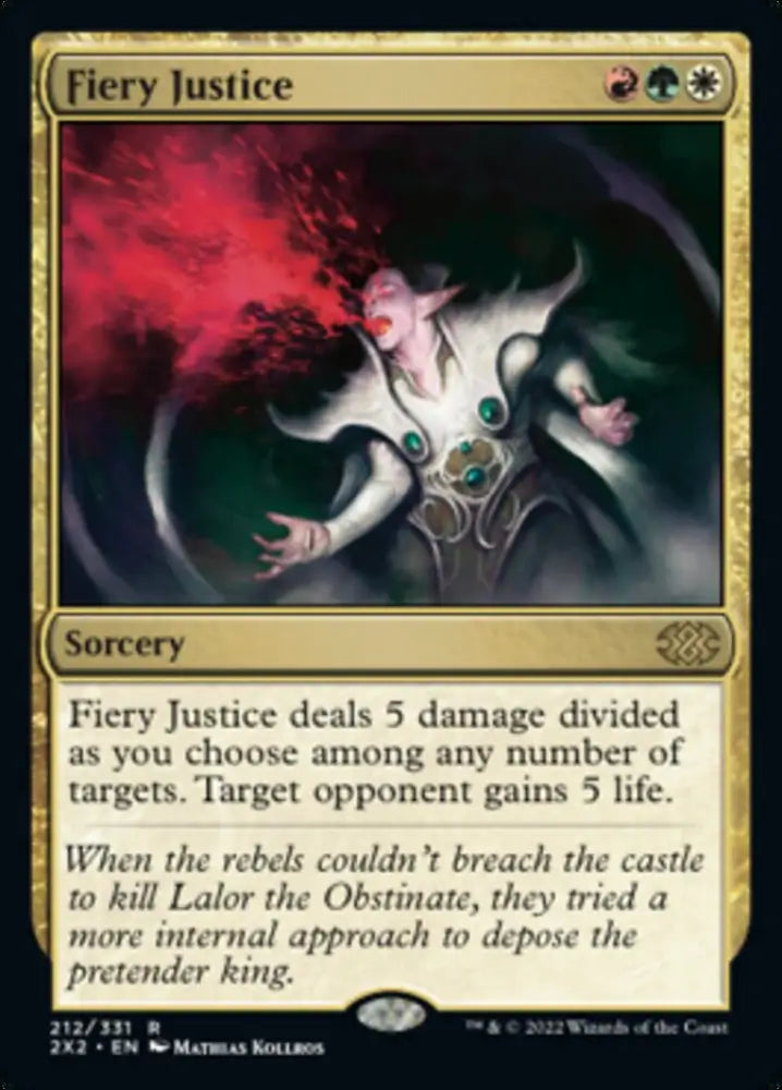 Fiery Justice [Double Masters 2022] - MTG Single