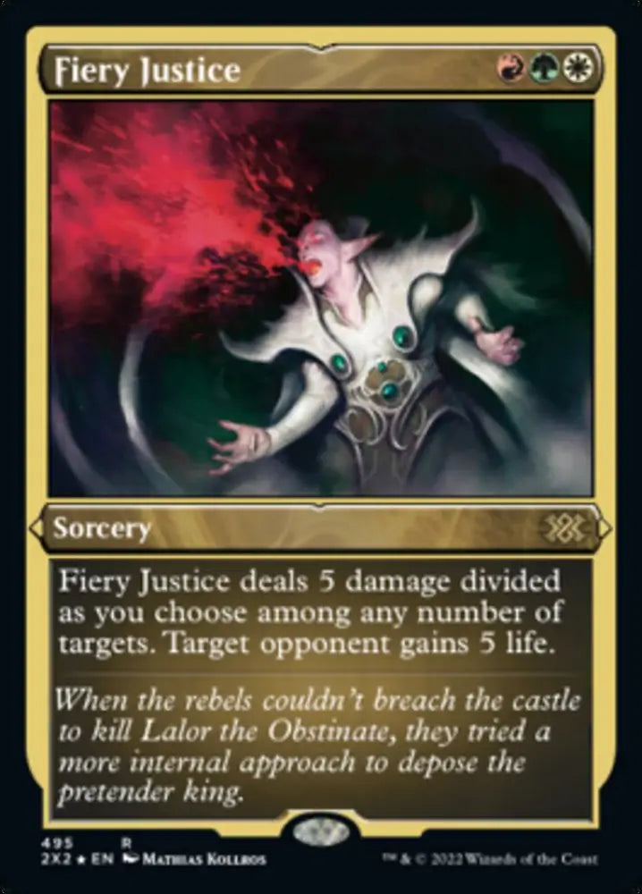 Fiery Justice (Foil Etched) [Double Masters 2022] - MTG Single