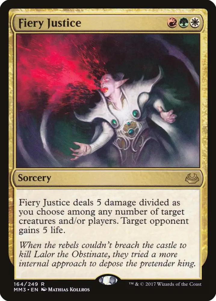 Fiery Justice [Modern Masters 2017] - MTG Single