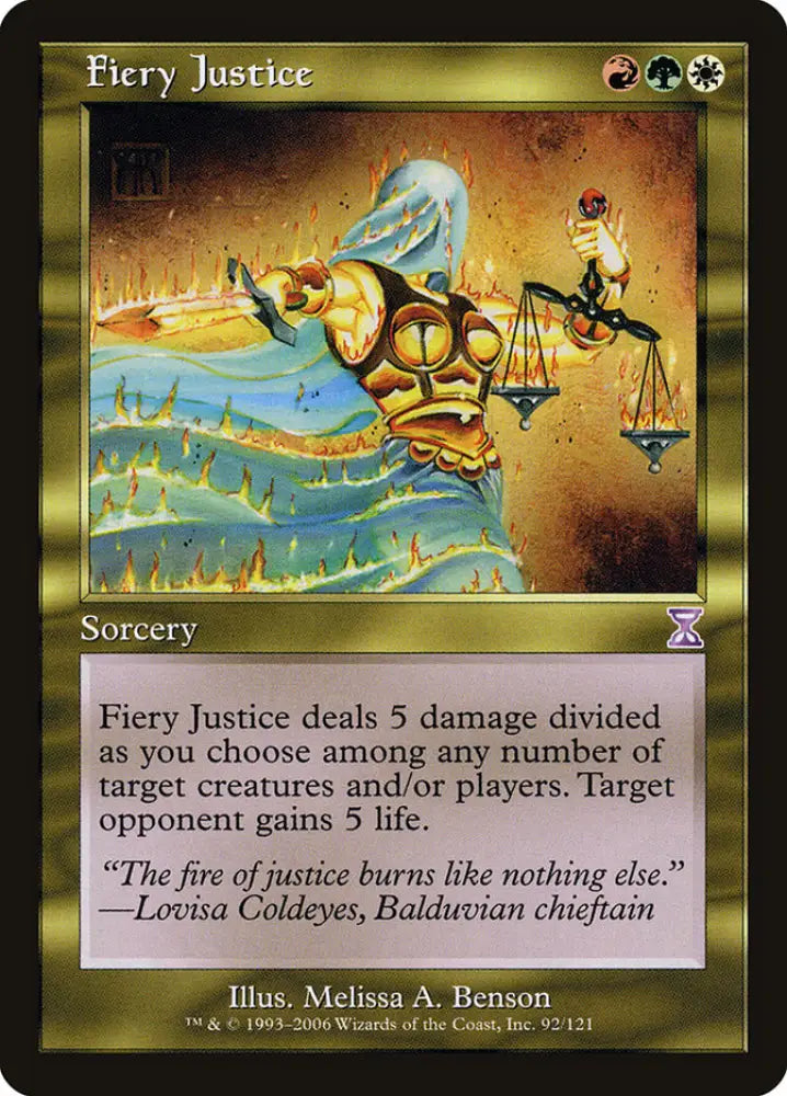 Fiery Justice [Time Spiral Timeshifted] - MTG Single