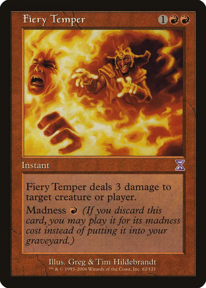 Fiery Temper [Time Spiral Timeshifted] - MTG Single