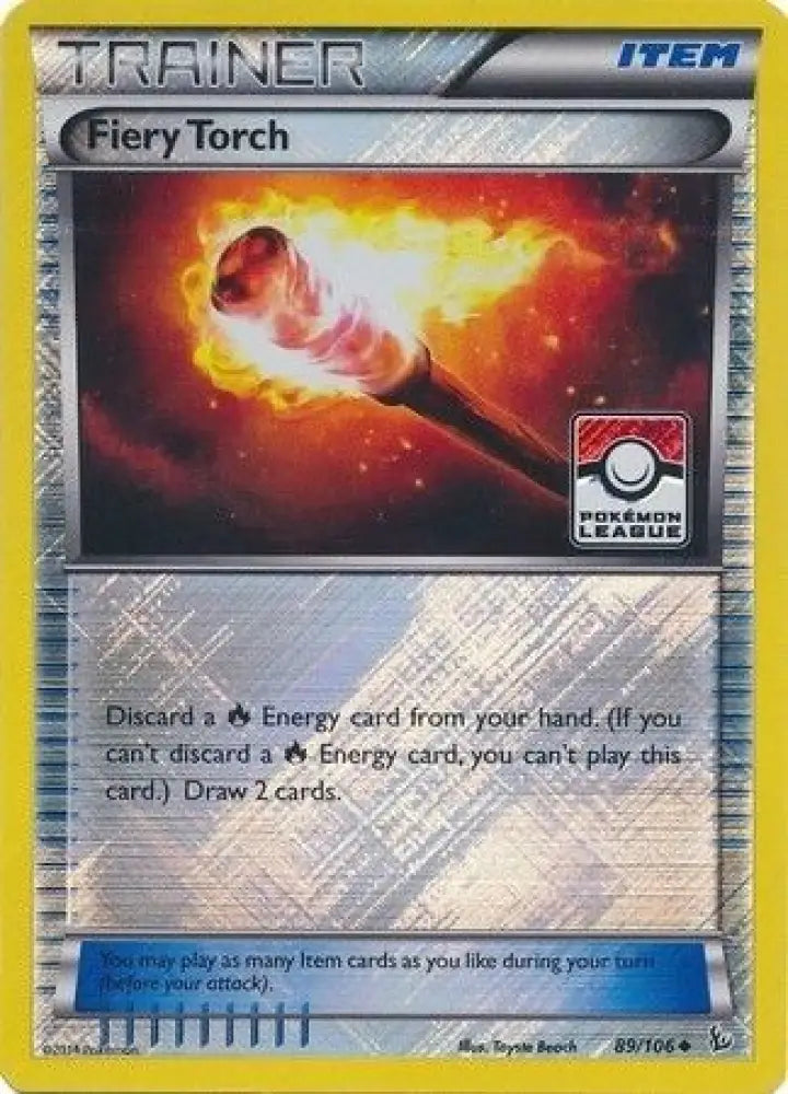 Fiery Torch (89/106) (League Promo) [XY: Flashfire] - Pokemon Single