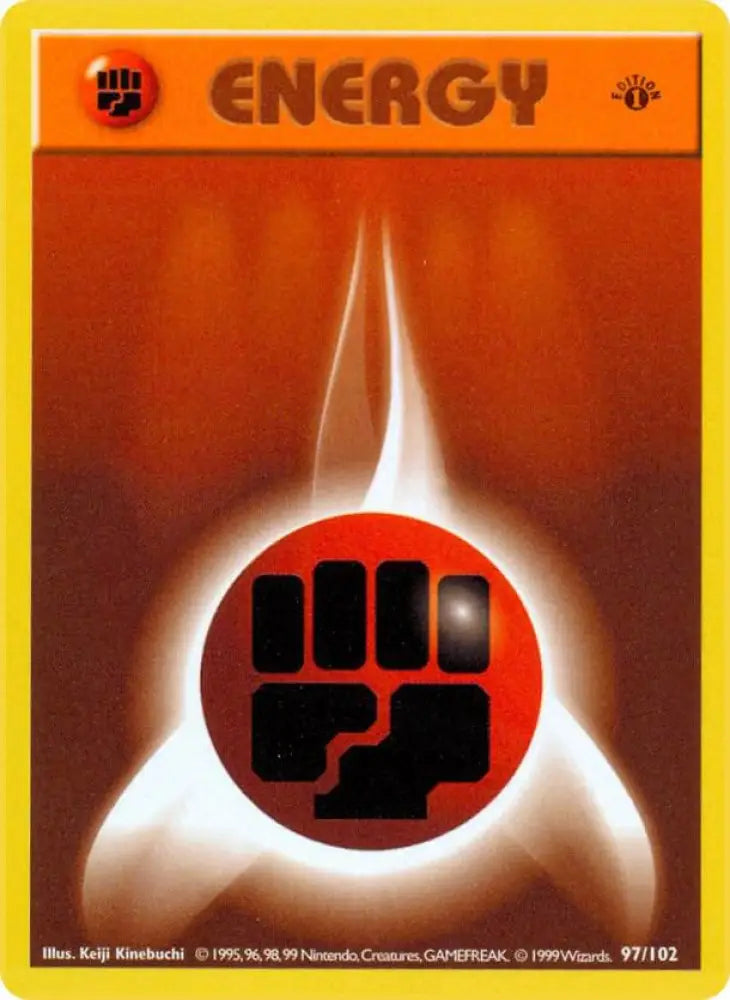 Fighting Energy (097/102) [Base Set Shadowless (1st Edition)]