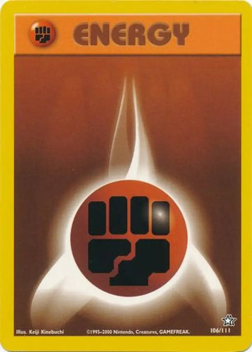Fighting Energy (106/111) [Neo Genesis Unlimited] - Pokemon Single