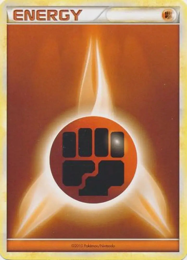 Fighting Energy (2010 Unnumbered HGSS Style) [League & Championship Cards] - Pokemon Single