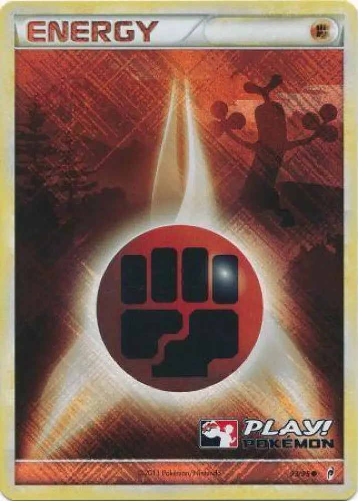 Fighting Energy (93/95) (Play Pokemon Promo) [HeartGold & SoulSilver: Call of Legends] - Pokemon Single