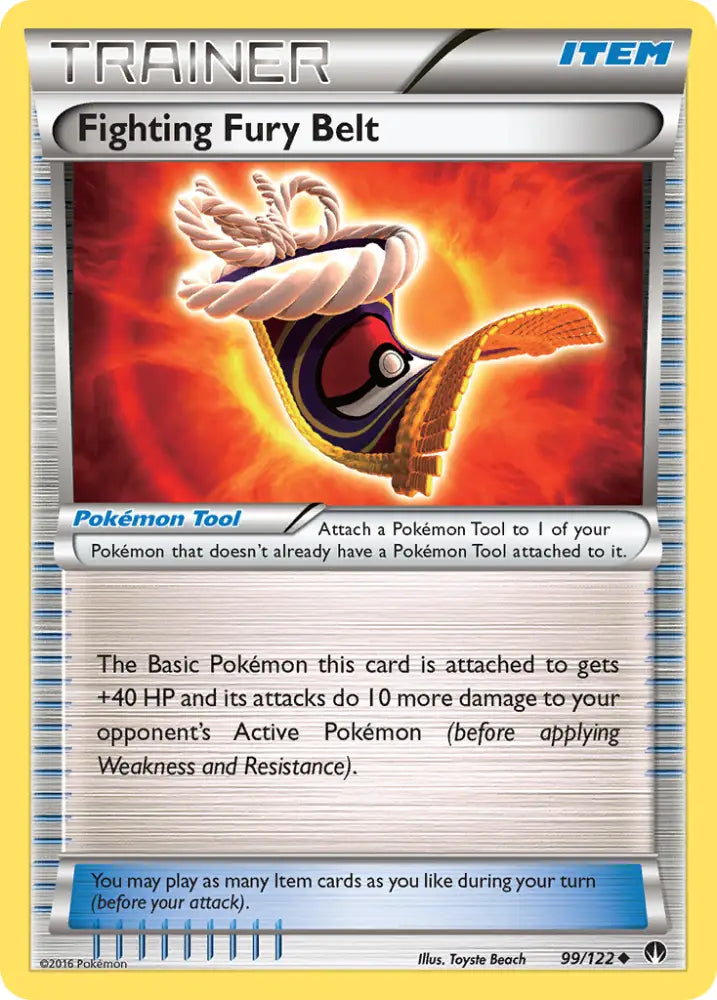 Fighting Fury Belt (99/122) [XY: BREAKpoint] - Pokemon Single