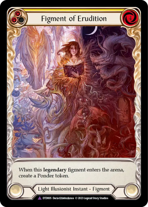Figment of Erudition // Suraya Archangel of Erudition (Marvel) [Dusk Till Dawn] Cold Foil - Flesh And Blood Single