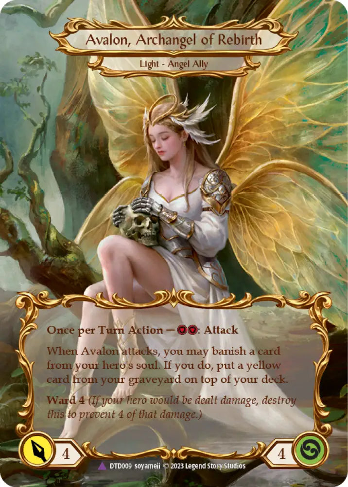 Figment of Rebirth // Avalon Archangel of Rebirth (Marvel) [Dusk Till Dawn] Cold Foil - Flesh And Blood Single