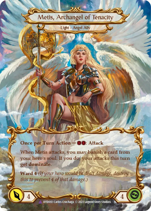 Figment of Tenacity // Metis Archangel of Tenacity (Marvel) [Dusk Till Dawn] Cold Foil - Flesh And Blood Single