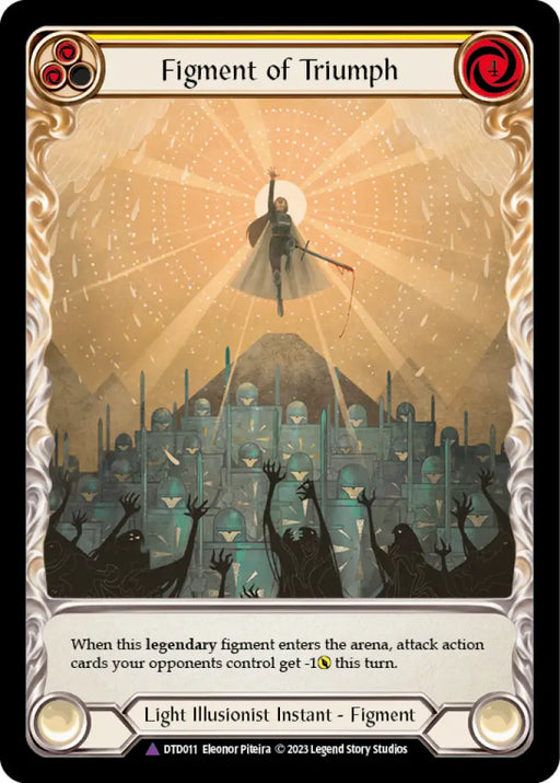 Figment of Triumph // Victoria Archangel of Triumph (Marvel) [Dusk Till Dawn] Cold Foil - Flesh And Blood Single