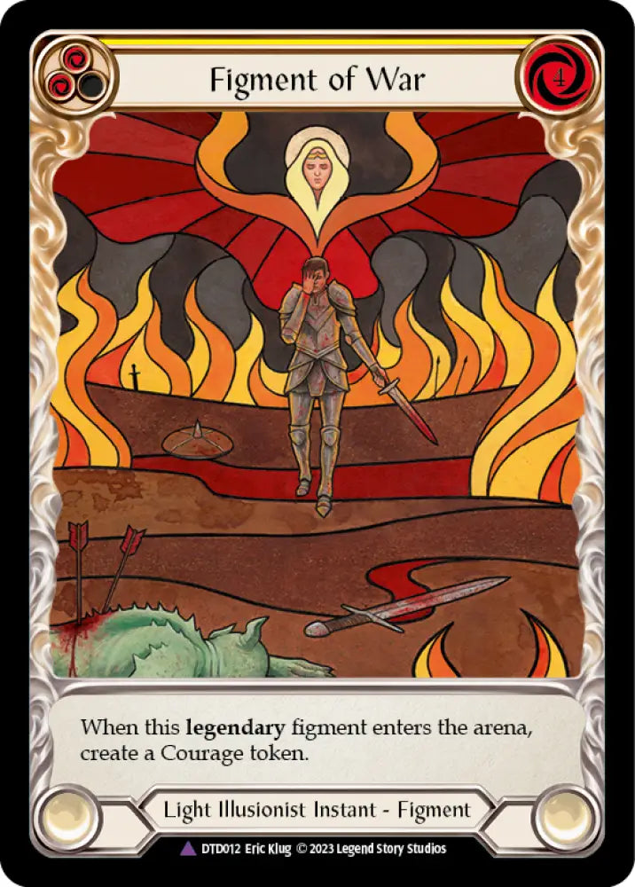 Figment of War // Bellona Archangel of War (Marvel) [Dusk Till Dawn] Cold Foil - Flesh And Blood Single