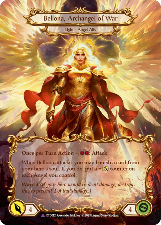 Figment of War // Bellona Archangel of War (Marvel) [Dusk Till Dawn] Cold Foil - Flesh And Blood Single