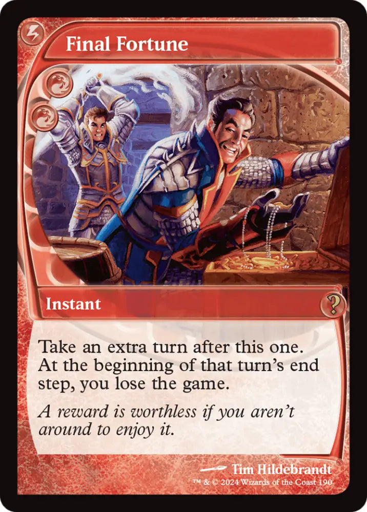 Final Fortune (Future Sight) [Mystery Booster 2] - MTG Single