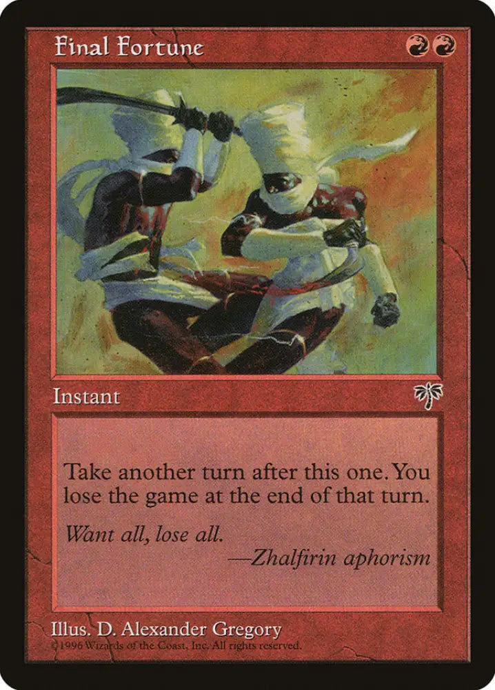Final Fortune [Mirage] - MTG Single