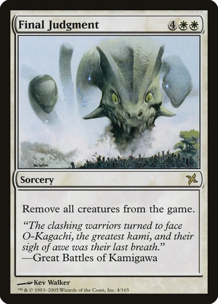 Final Judgment [Betrayers of Kamigawa] - MTG Single