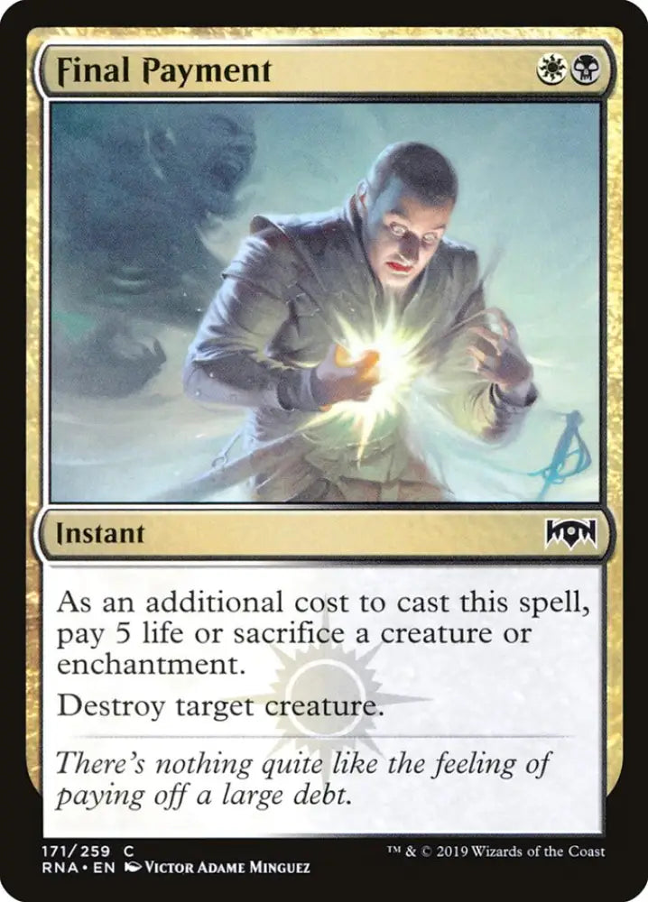 Final Payment [Ravnica Allegiance] - MTG Single