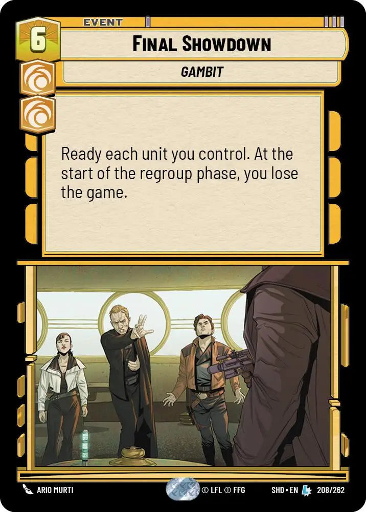 Final Showdown (208/262) [Shadows of the Galaxy] - Star Wars: Unlimited Single