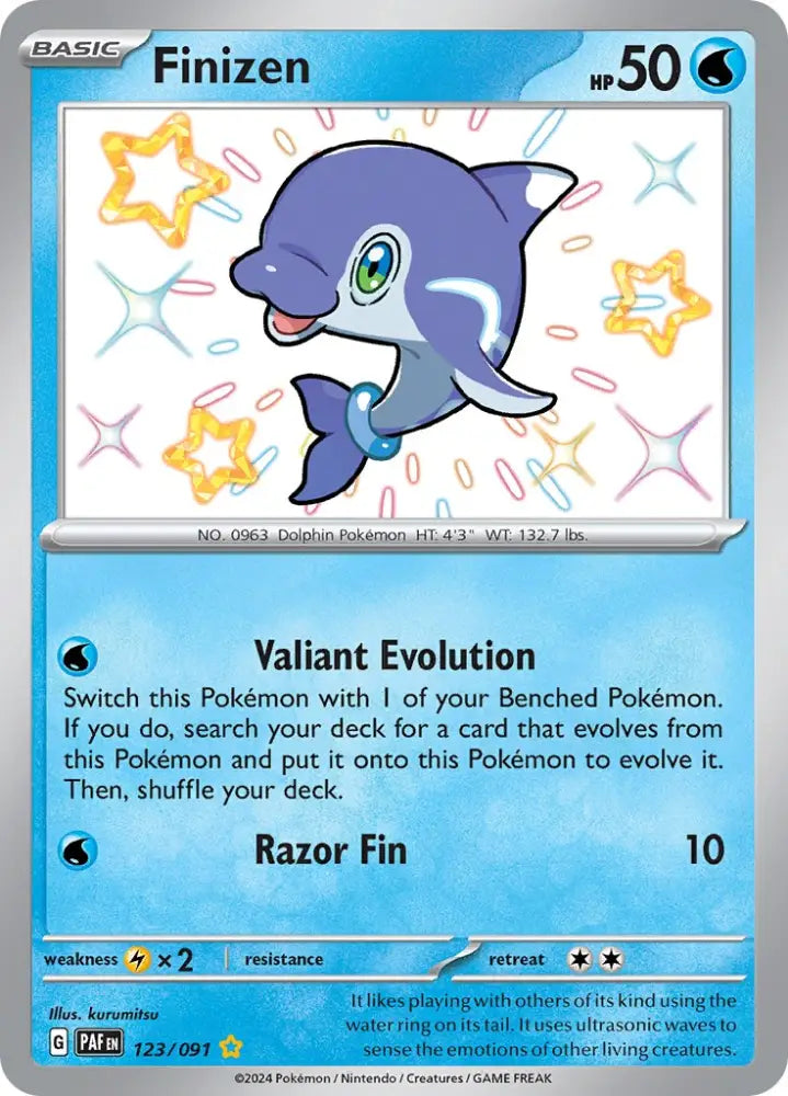 Finizen (123/091) [Scarlet & Violet: Paldean Fates] - Pokemon Single