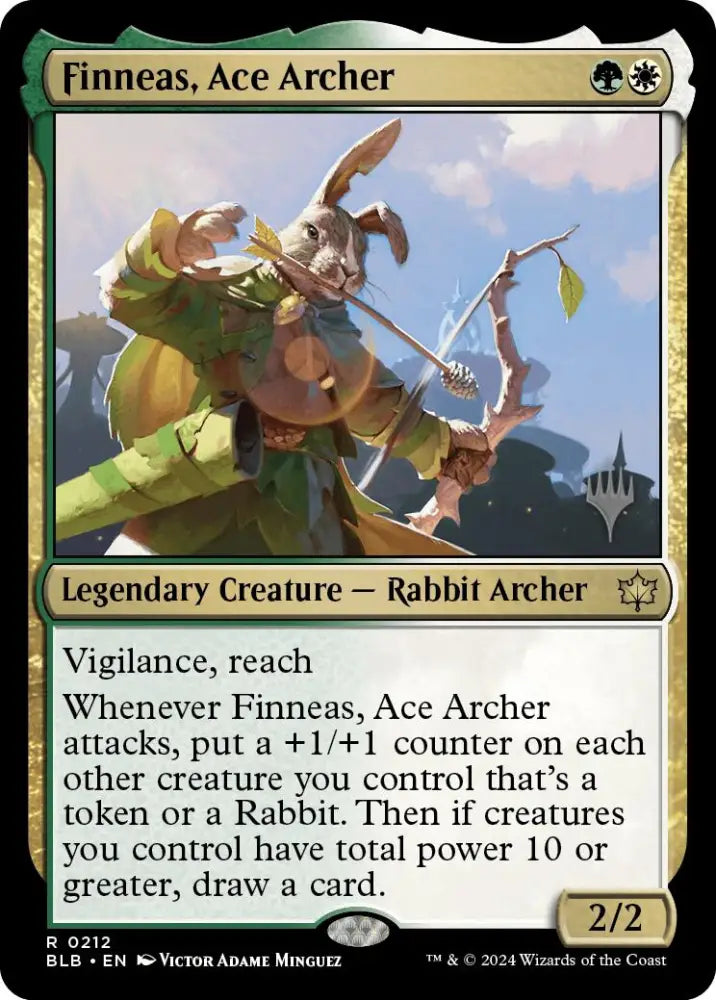 Finneas Ace Archer (Promo Pack) [Bloomburrow Promos] - MTG Single