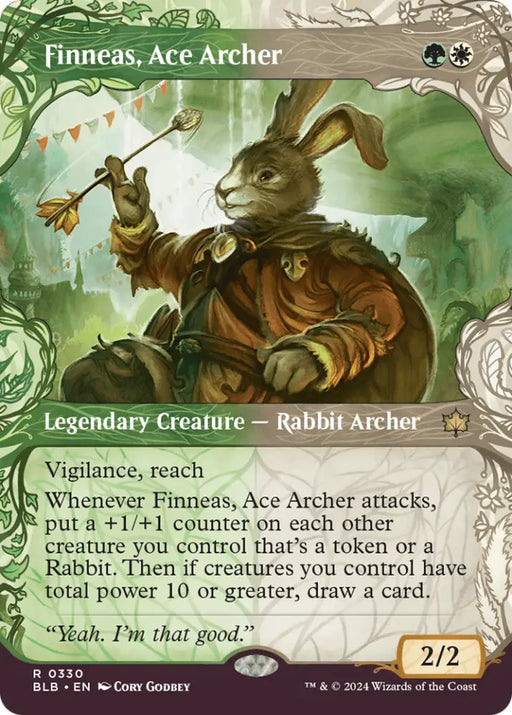 Finneas Ace Archer (Showcase) [Bloomburrow] - MTG Single
