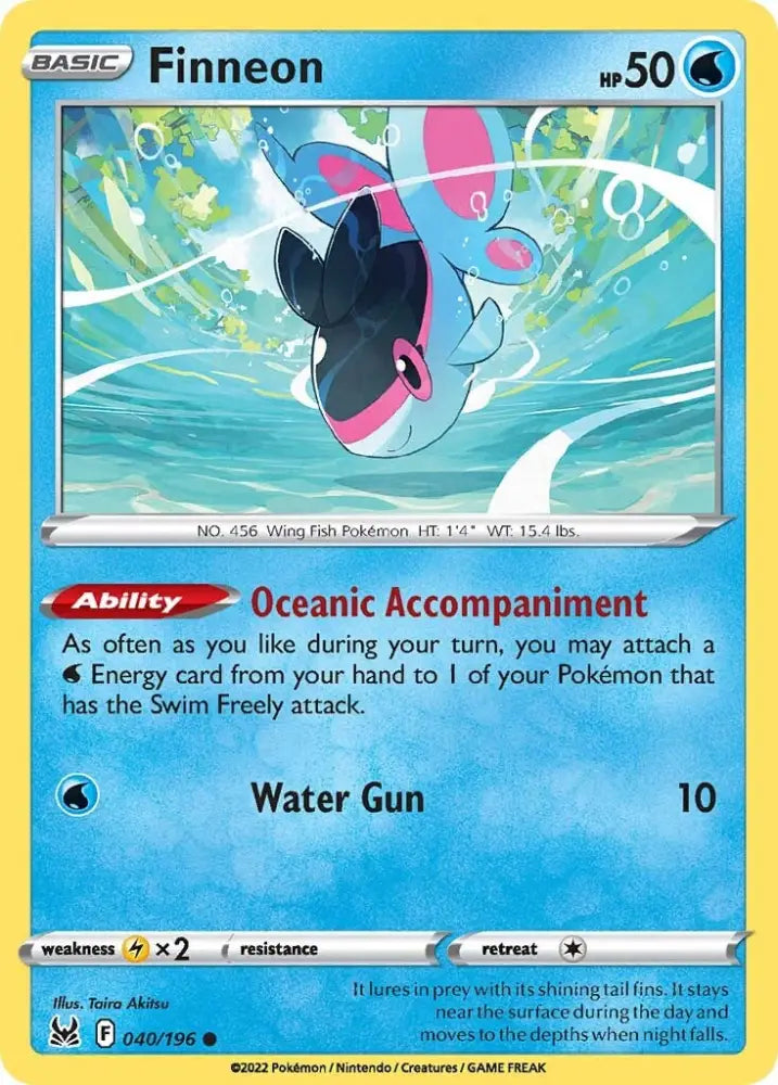 Finneon (040/196) [Sword & Shield: Lost Origin] - Pokemon Single