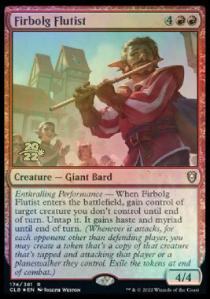 Firbolg Flutist [Commander Legends: Battle for Baldur’s Gate Prerelease Promos] - MTG Single
