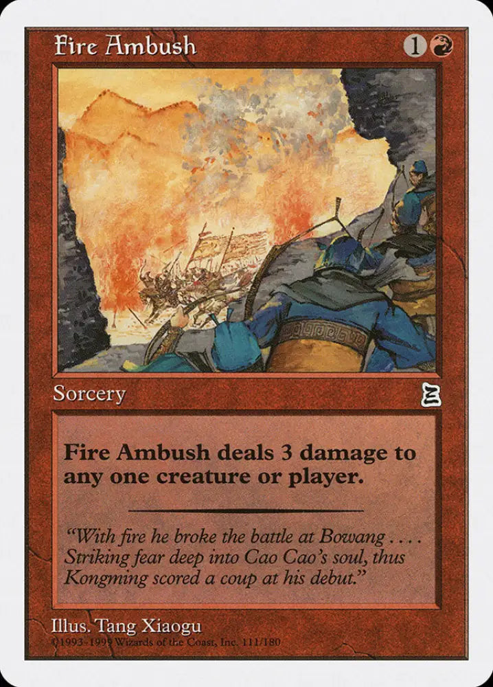 Fire Ambush [Portal Three Kingdoms] - MTG Single