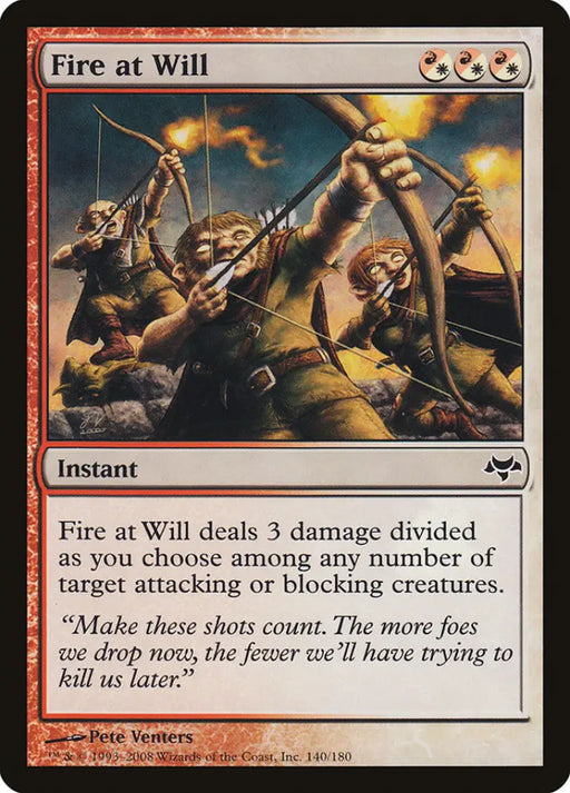 Fire at Will [Eventide] - MTG Single