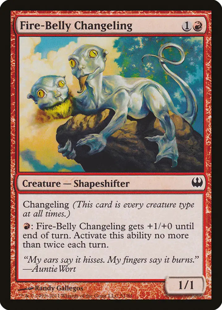 Fire-Belly Changeling [Duel Decks: Knights vs. Dragons] - MTG Single
