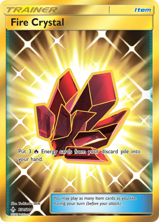 Fire Crystal (231/214) [Sun & Moon: Unbroken Bonds] - Pokemon Single