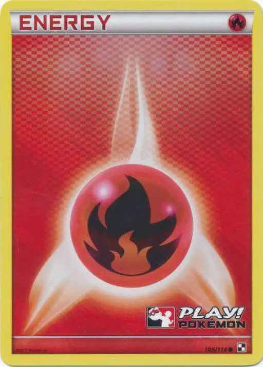 Fire Energy (106/114) (Play Pokemon Promo) [Black & White: Base Set] - Pokemon Single