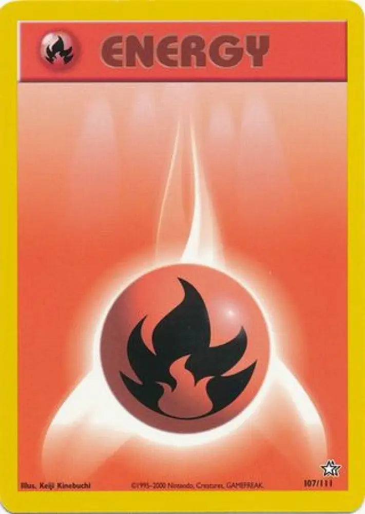 Fire Energy (107/111) [Neo Genesis Unlimited] - Pokemon Single