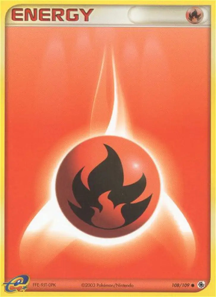 Fire Energy (108/109) [EX: Ruby & Sapphire] - Pokemon Single