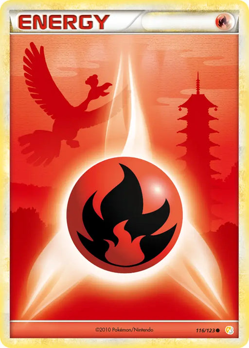 Fire Energy (116/123) [HeartGold & SoulSilver: Base Set] - Pokemon Single