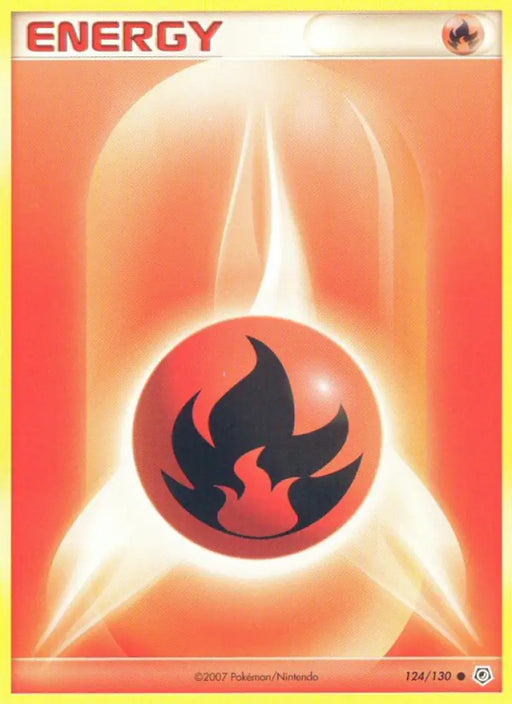 Fire Energy (124/130) [Diamond & Pearl: Base Set] - Pokemon Single