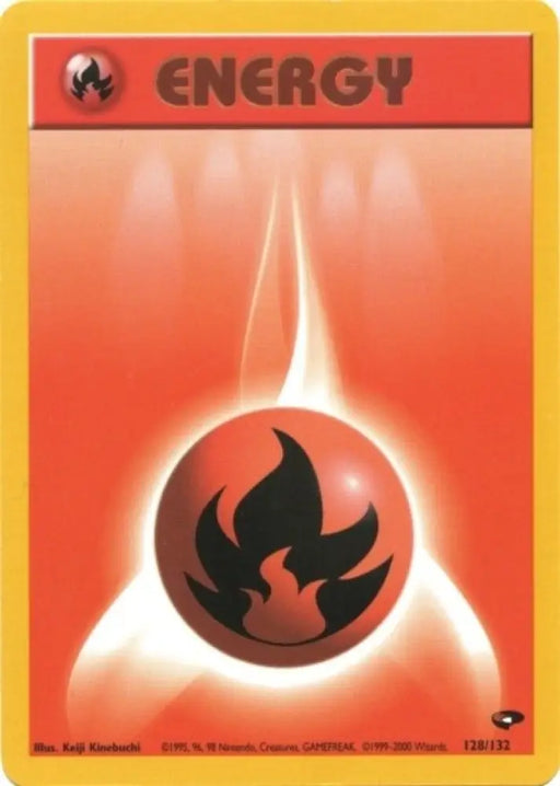 Fire Energy (128/132) [Gym Challenge Unlimited] - Pokemon Single