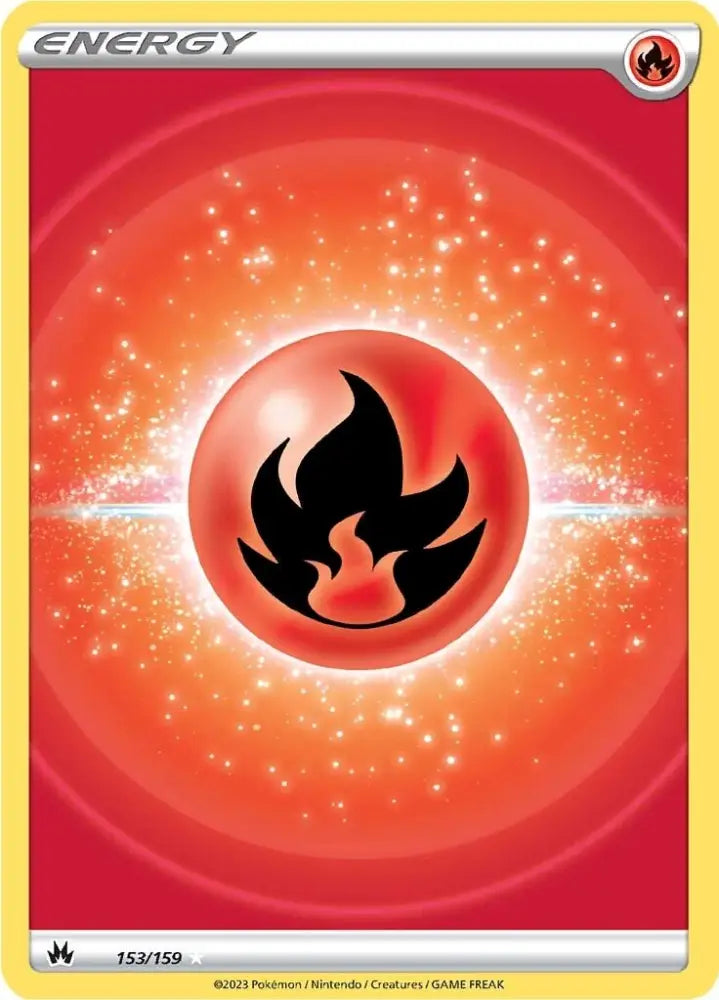 Fire Energy (153/159) (Texture Full Art) [Sword & Shield: Crown Zenith] - Pokemon Single