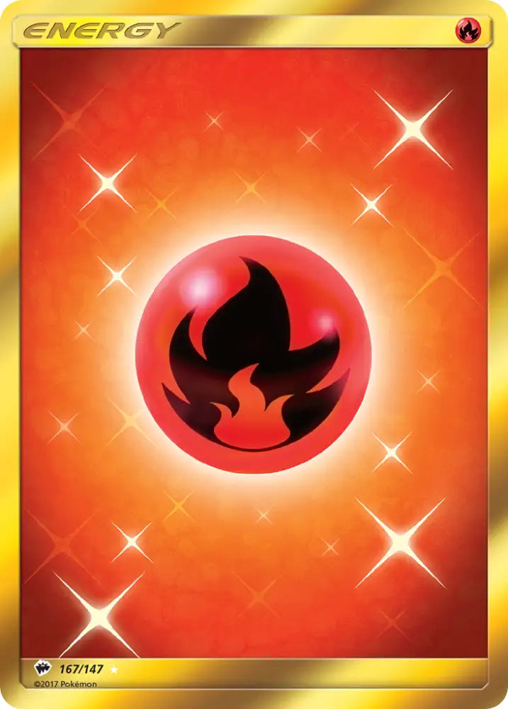 Fire Energy (167/147) [Sun & Moon: Burning Shadows] - Pokemon Single