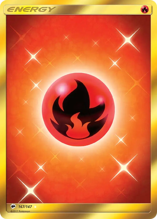 Fire Energy (167/147) [Sun & Moon: Burning Shadows] - Pokemon Single